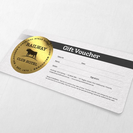 Railway Club Hotel Gold Voucher