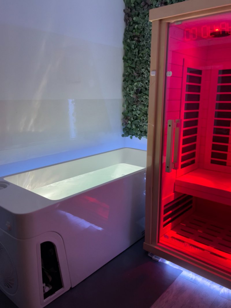 Hot and Cold Contrast Therapy (Infrared Sauna and Cold Plunge)