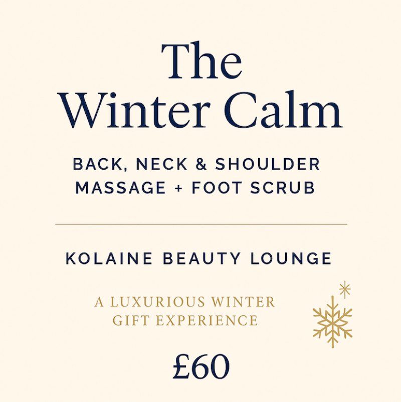 The Winter Calm Back Neck and Shoulder Massage (plus foot scrub)